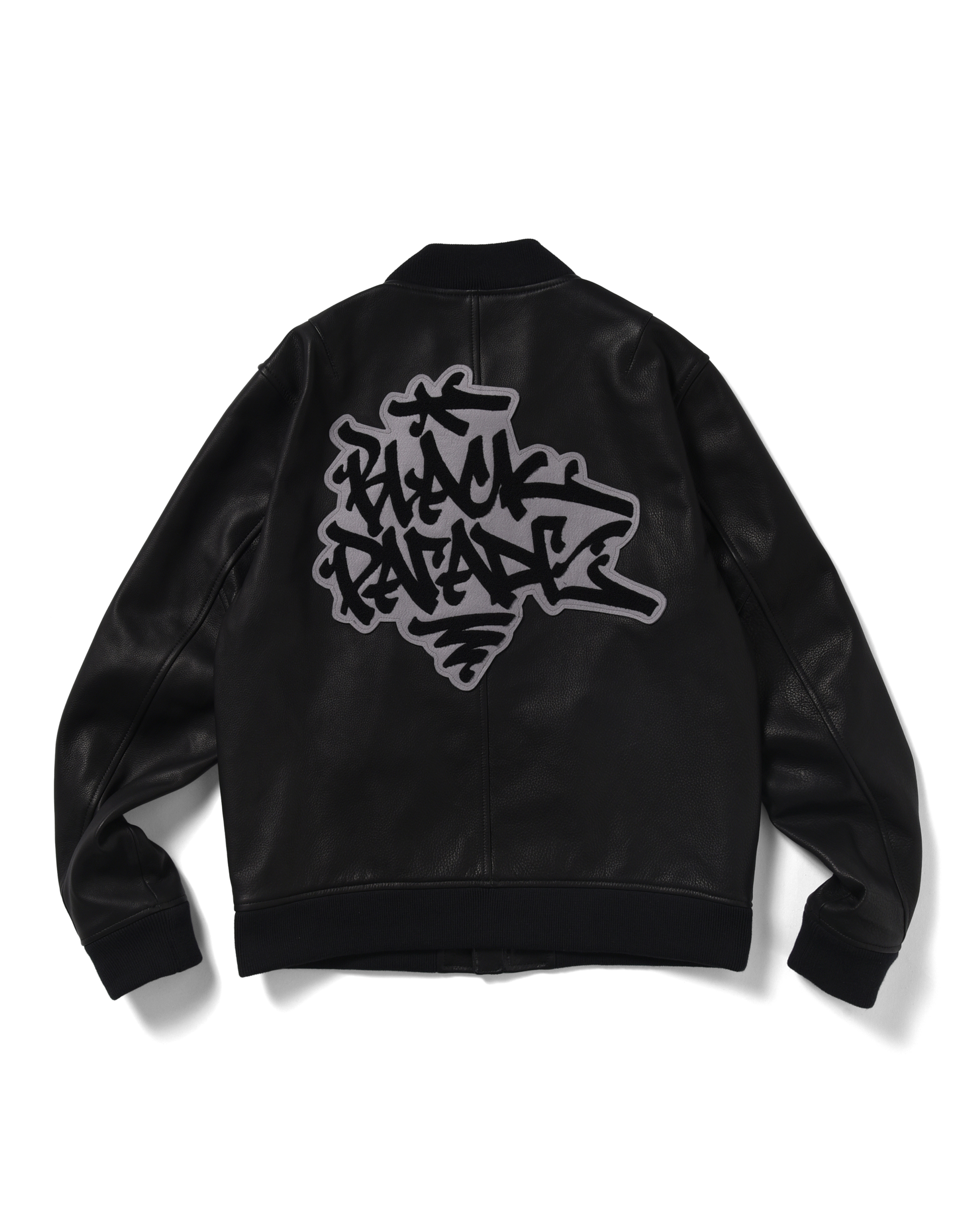 Leather Varsity Jacket - 画像 (2)