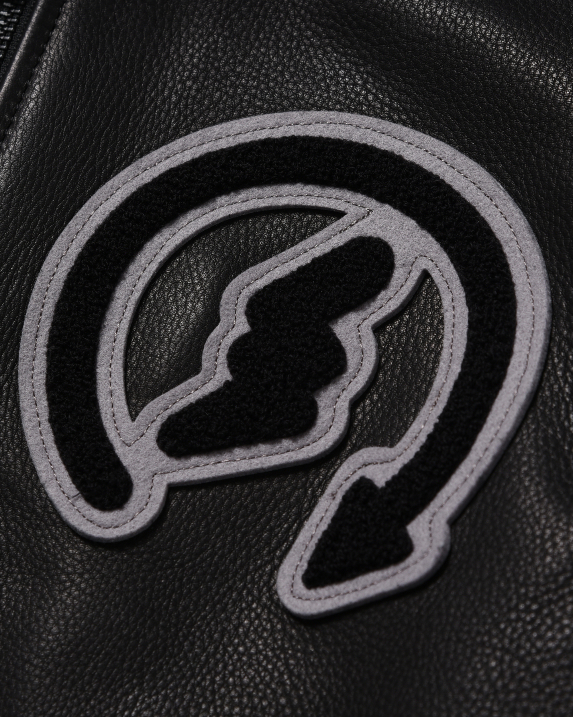 Leather Varsity Jacket - 画像 (5)