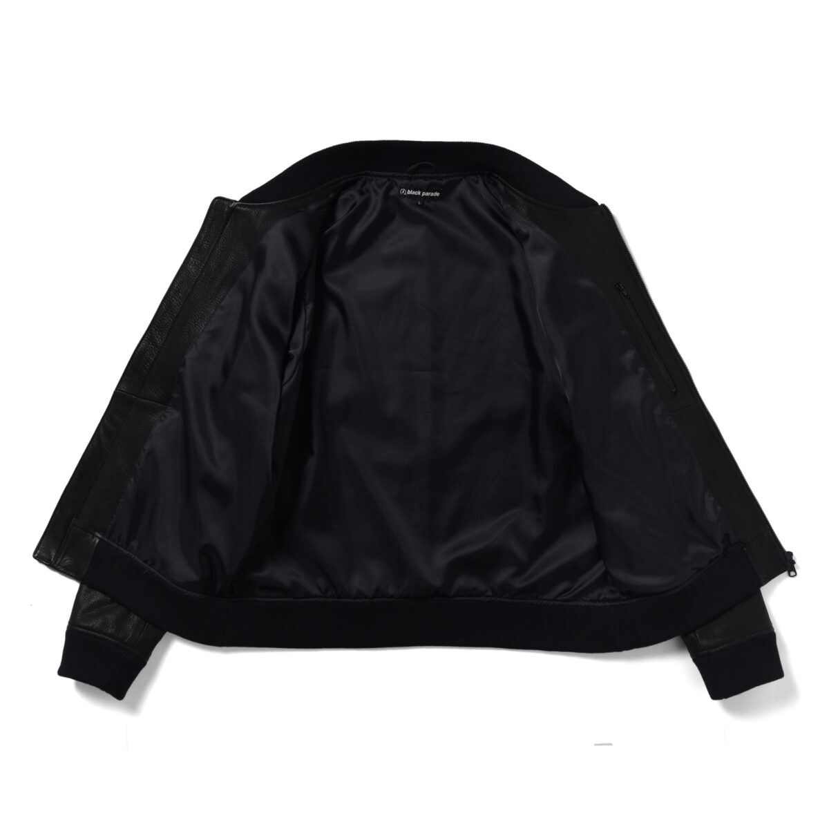 Leather Varsity Jacket - 画像 (3)