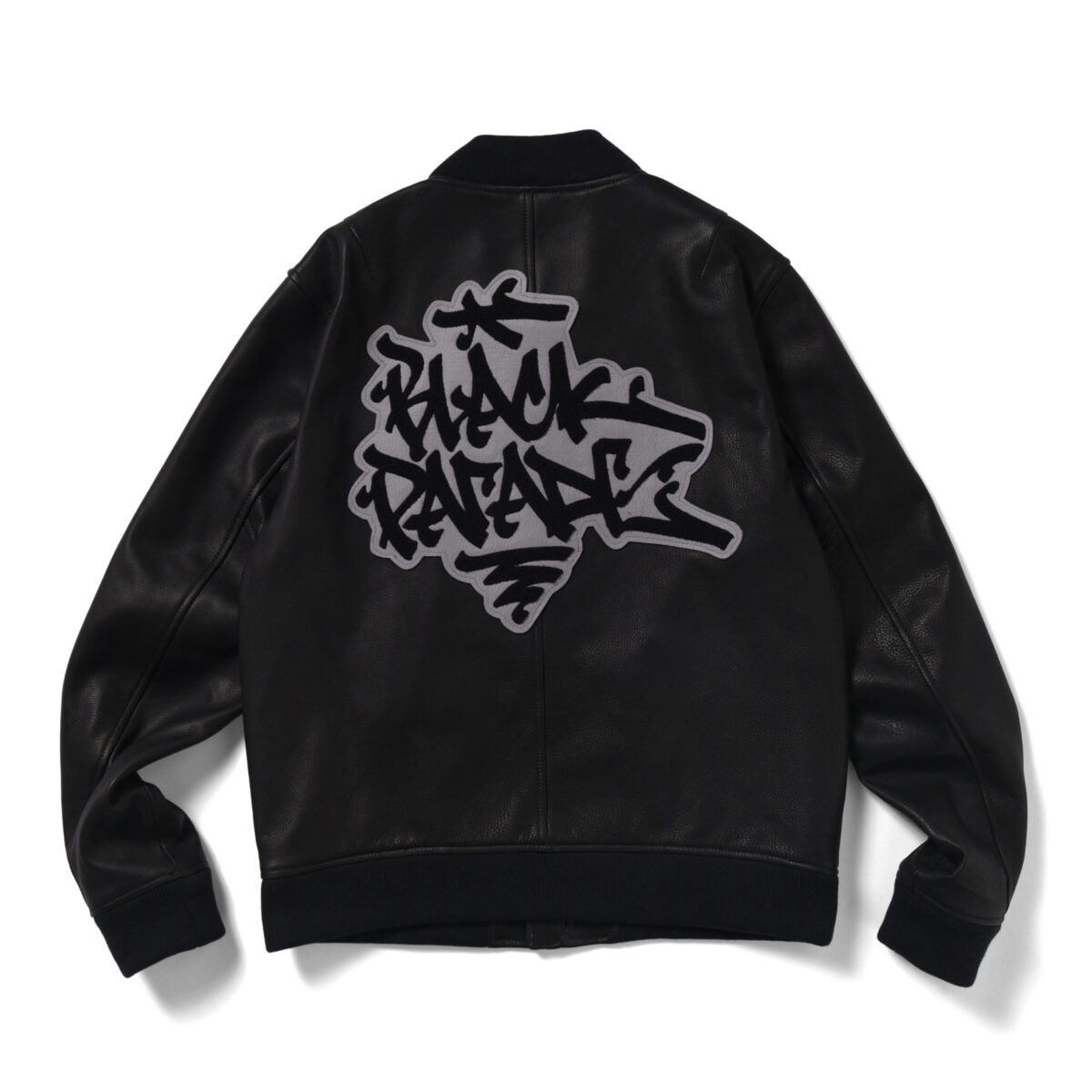 Leather Varsity Jacket - 画像 (2)