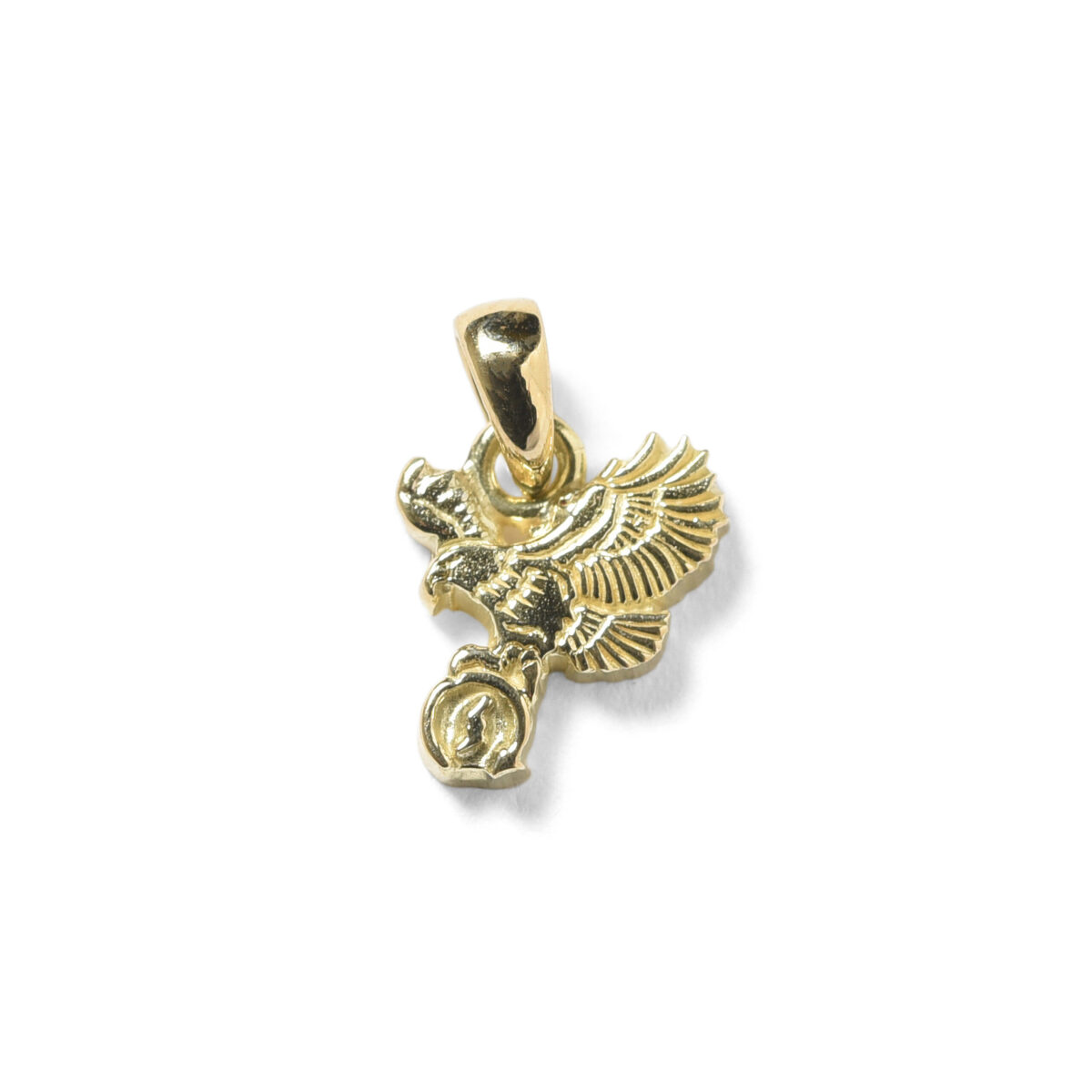 Tiny Eagle Pendant Top 18K Gold
