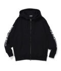 受注商品 SOUVENIR LINE ZIP HOODIE BLACK