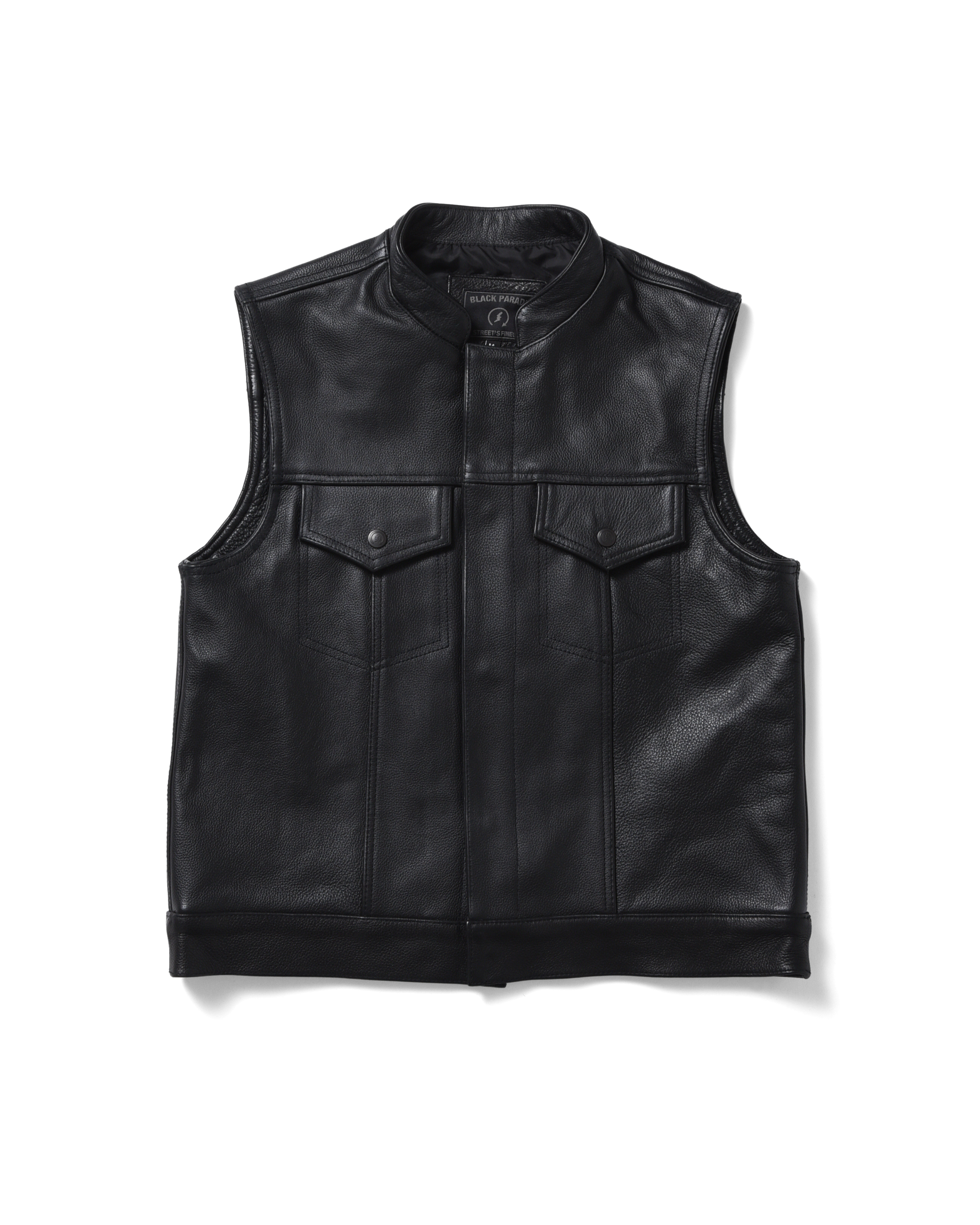 Shorty Leather Vest V2 - ブラックパレード | Black Parade