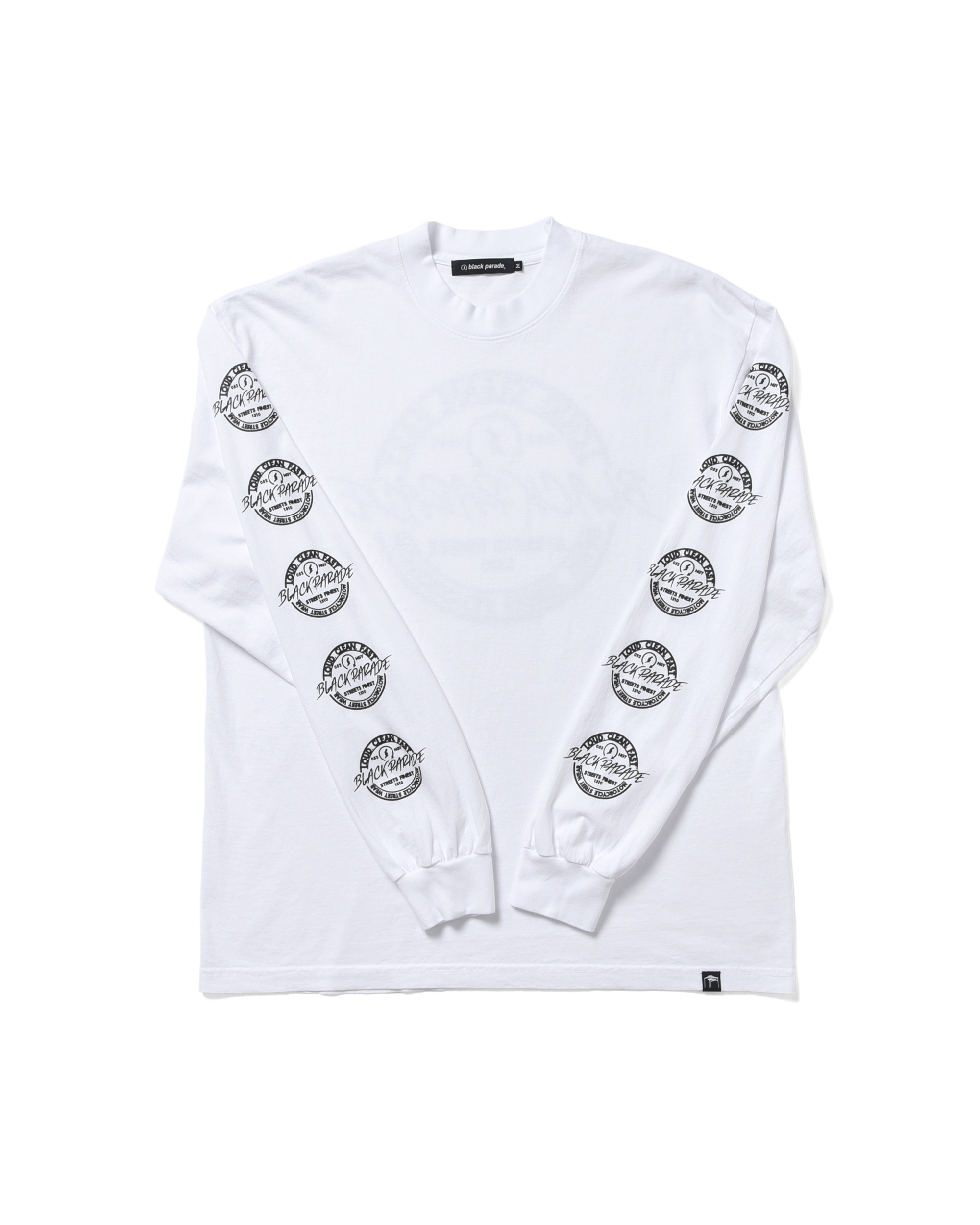 S23W4 Circle Log L/S Tee White Crew - 画像 (3)